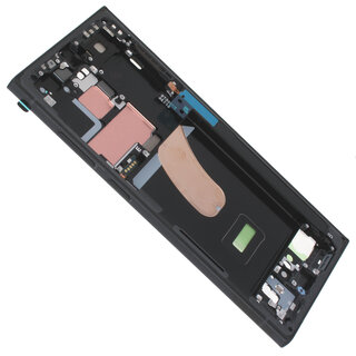 Samsung Galaxy S23 Ultra Middenbehuizing Frame voor Beeldscherm, Graphite/Grijs, GH96-15833E