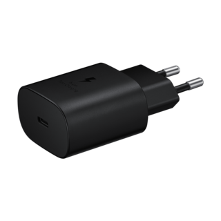 Samsung USB-C Charger, EP-TA800NBEGEU, Black, 25W - Blister Packaging