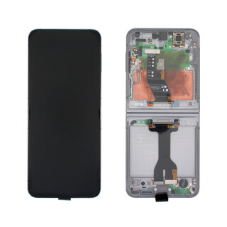 Samsung Galaxy Z Flip6 (F741B) Display Binnenkant (MAIN/Inner LCD), Silver Shadow/Zilver, GH82-35014A;GH82-35013A