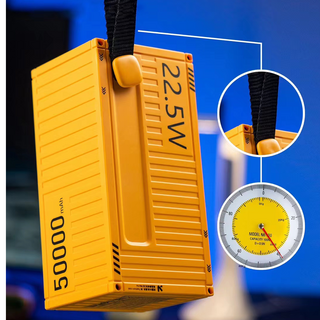 Wopow Powerbank mit 6 USB-Ports (2× USB-C + 4x USB-A), PD35, 50.000mah, 22.5W, Orange, 6933185721979