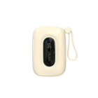 Wopow Powerbank met ingebouwde USB-C & Lightning Kabels, SQ27, 10.000mah, 22.5W, Wit, 6933185721788