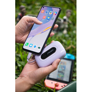 Wopow Powerbank met ingebouwde USB-C & Lightning Kabels, SQ27, 10.000mah, 22.5W, Wit, 6933185721788