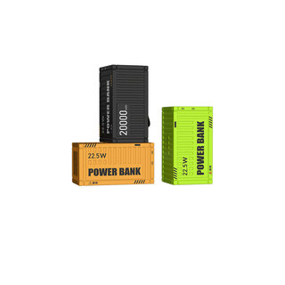 Wopow Powerbank met 3 USB-Poorten (1x USB-C + 2x USB-A), PD32, 20.000mah, 22.5W, Groen, 6933185722945