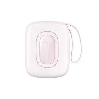 Wopow Powerbank mit integriertem USB-C- & Lightning-Kabel, SQ63, 10.000mah, 22.5W, Rosa, 6933185736942