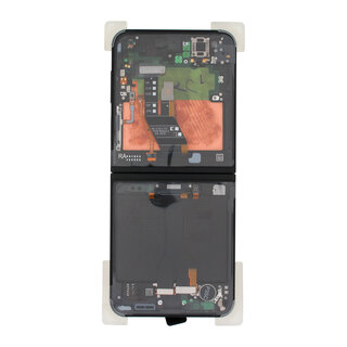 Samsung Galaxy Z Flip7 FE (F761B) Inneres Display (MAIN/Inner LCD) Incl. Frame, Schwarz, GH82-37734A