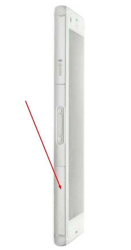 Sony Xperia Z3 Compact Simkarten Abdeckung Schwarz 1284 3231
