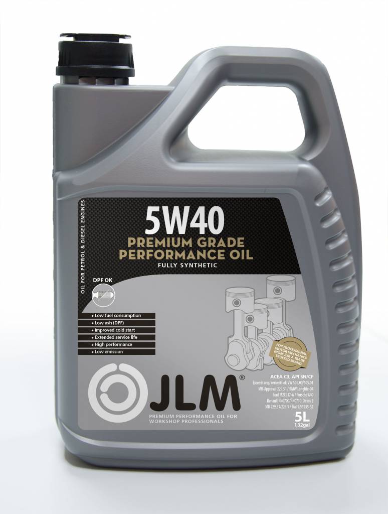 Syntetisches Motoröl 5W40 - 5 Liter - JLM Lubricants GmbH