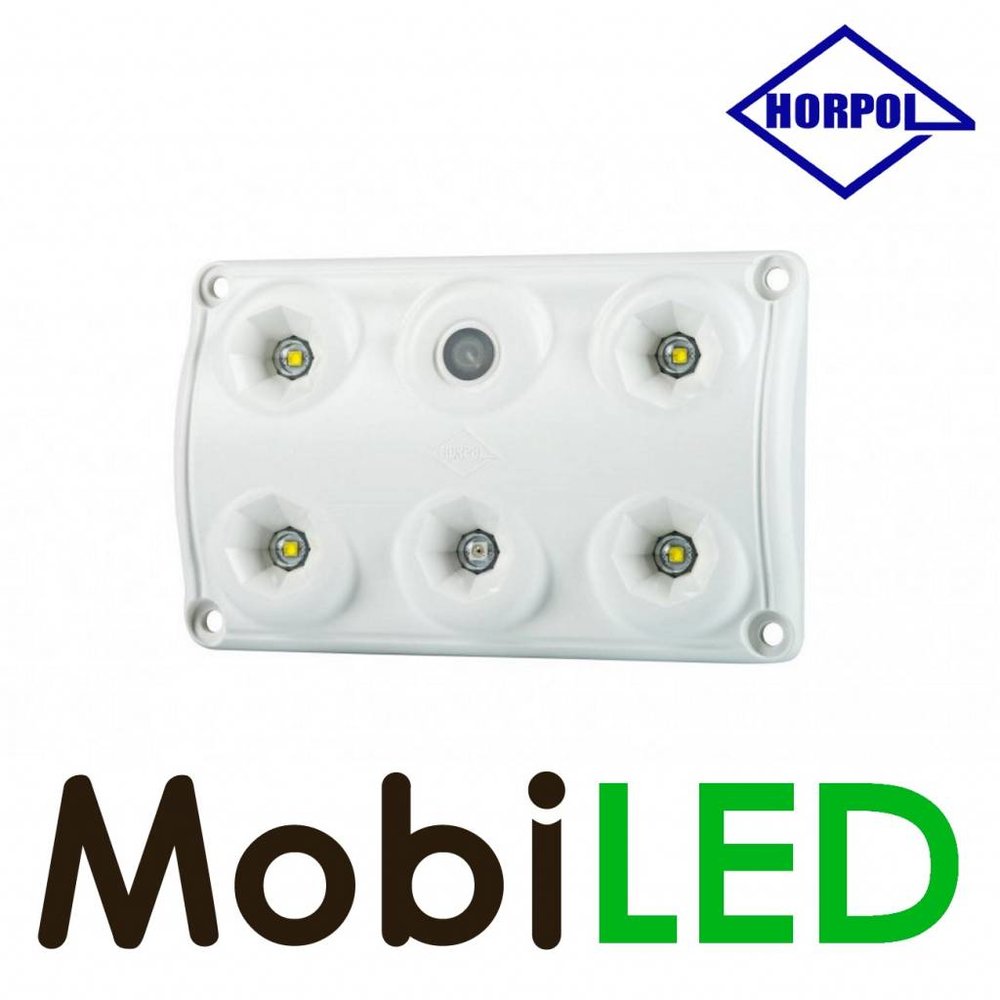 HORPOL Interior light red/white with switch 12-24 volts