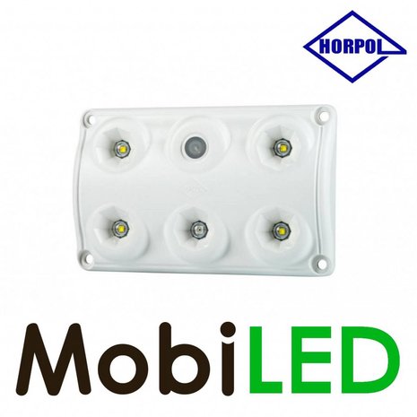 HORPOL Interior light red/white with switch 12-24 volts