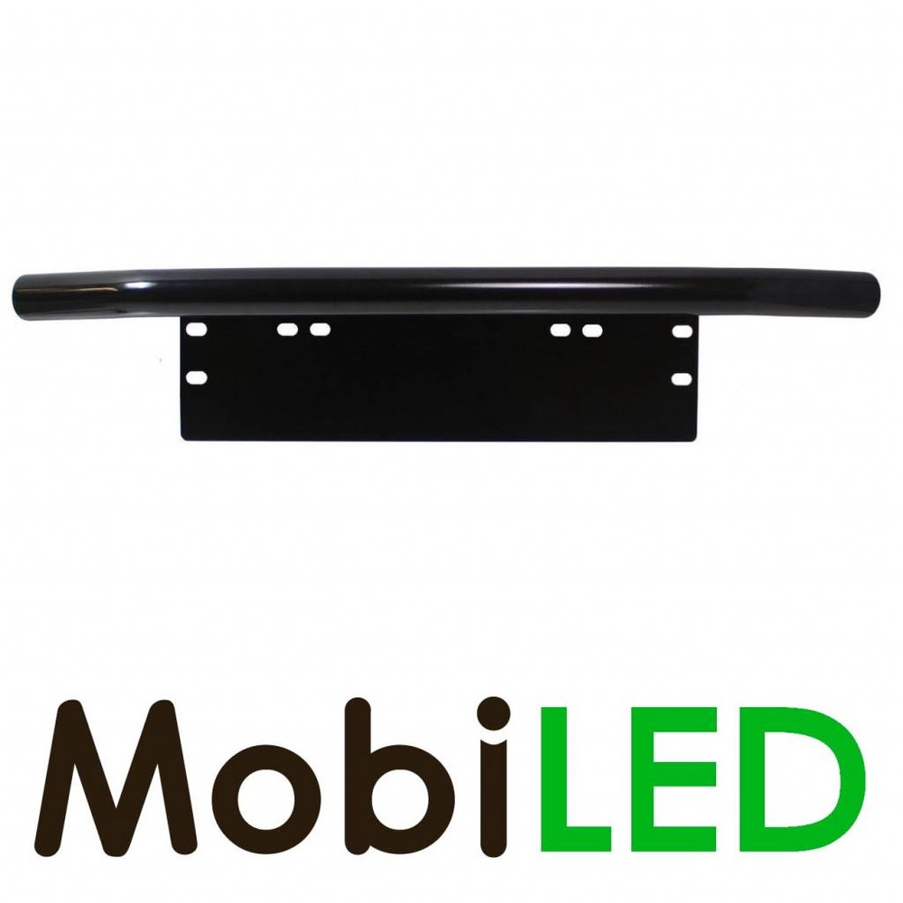 Mounting bracket with curved brace for the bumper