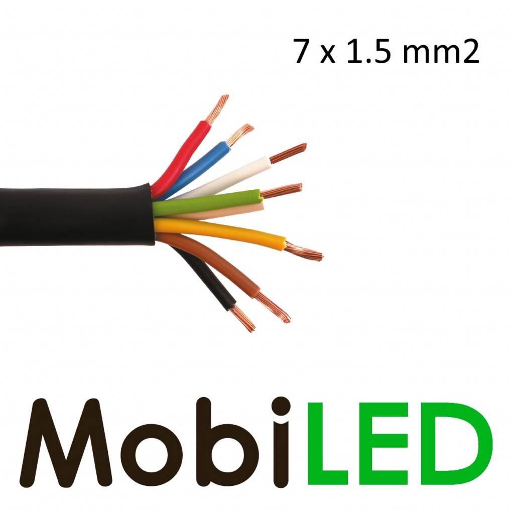 MobiLED  Câble de connexion 7 fils 7x 1.5 mm² - MobiLED