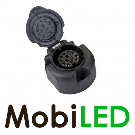 Plug socket black Plastic 13-pin Jaeger Plug socket black Plastic 13-pin Jaeger