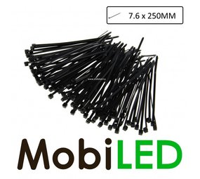 100x (7,6 mm x 250 mm)  Kabelbinders, tie-wraps, bundelbandjes 100x (7,6 mm x 250 mm)  Kabelbinders, tie-wraps, bundelbandjes