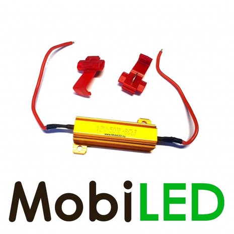 Résistance LED CAN-BUS 12 volts 50 watts 8 ohms