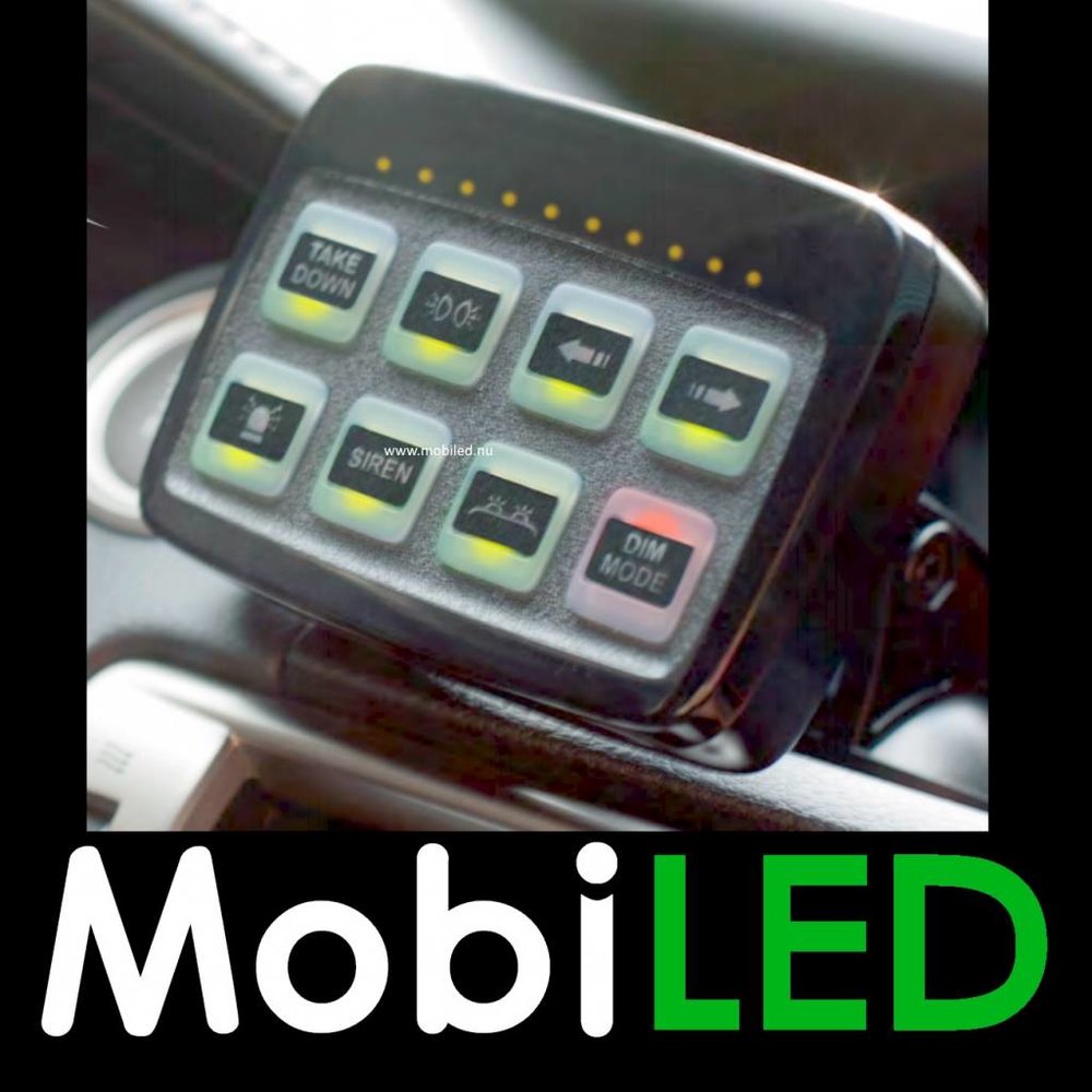 Illuminated digital control panel with power unit