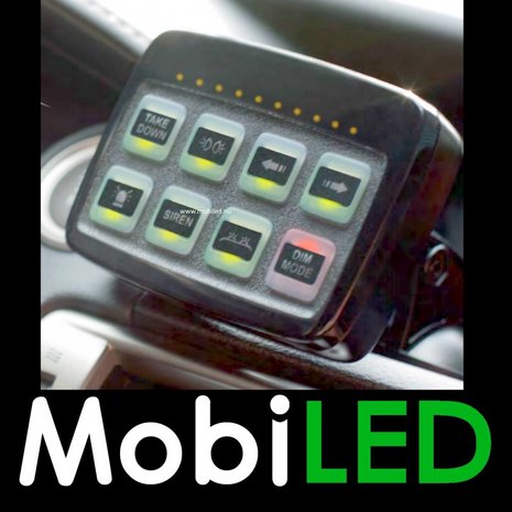 Illuminated digital control panel with power unit