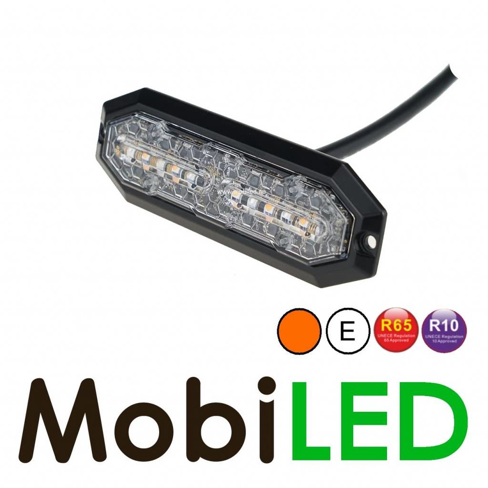 Classe 2 Flash LED Ambre Très mince E-marque Flash et Clignotant Classe 2 Flash LED Ambre Très mince E-marque Flash et Clignotant