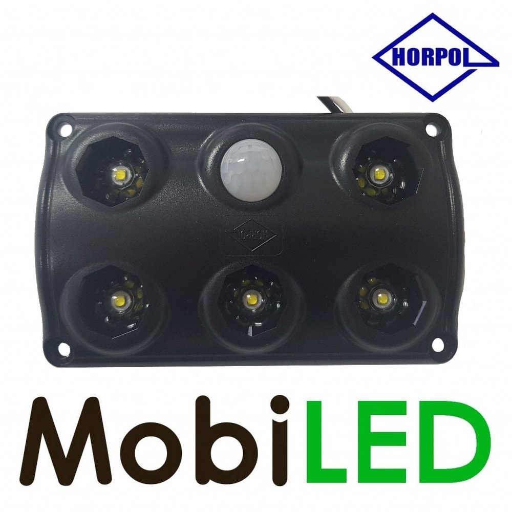 HORPOL Binnenverlichting met bewegingssensor 12-24 volt zwart