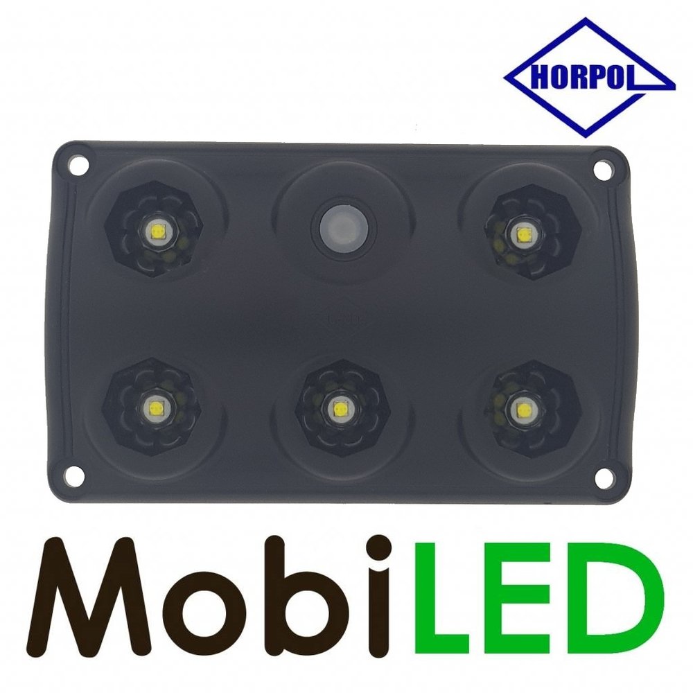 HORPOL Black interior lighting with switch and dimming setting 12-24 volts
