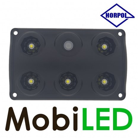 HORPOL Black interior lighting with switch and dimming setting 12-24 volts