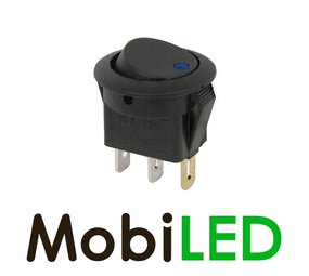 Tuimelschakelaar led 20 ampère 12 volt blauw Tuimelschakelaar led 20 ampère 12 volt blauw
