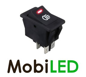 Interrupteur LED rouge 35 ampères 12 volts Interrupteur LED rouge 35 ampères 12 volts