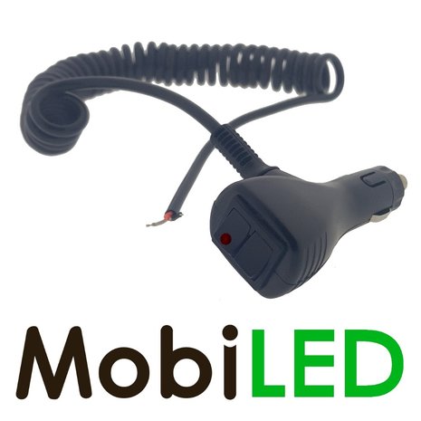 Cigarette lighter plug with switch and coil cord Cigarette lighter plug with switch and coil cord