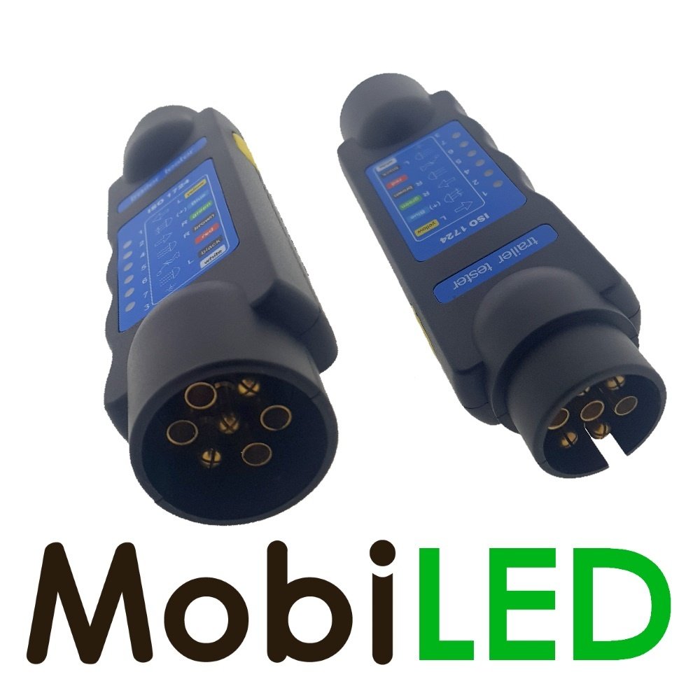 Trailer lighting tester 7-poles 12V (ISO 1724) Trailer lighting tester 7-poles 12V (ISO 1724)