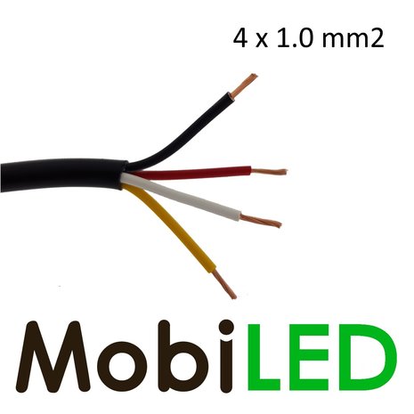 Connection cable 4 core 4x1mm²