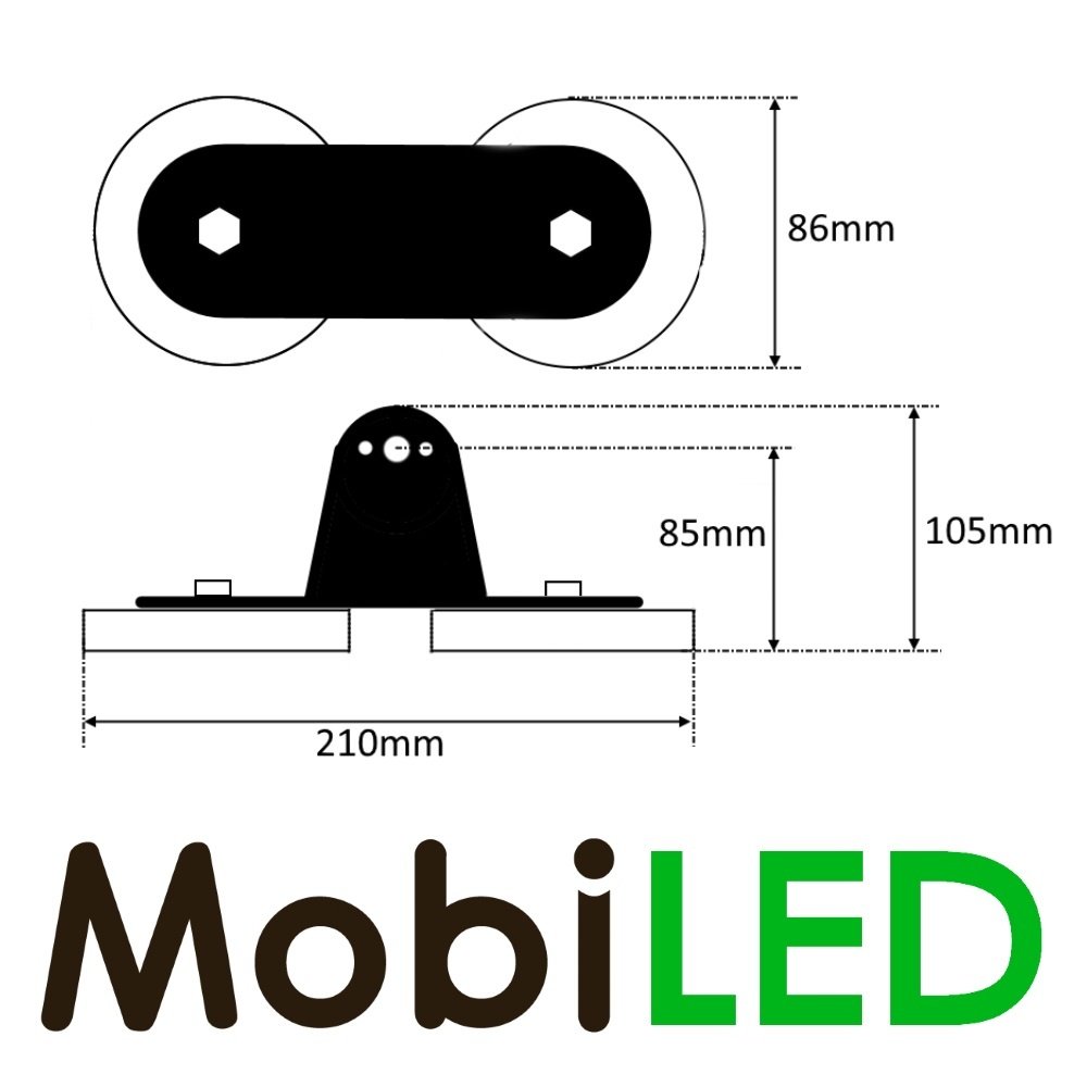 Ensemble de Supports magnétiques pour barre LED Ensemble de Supports magnétiques pour barre LED