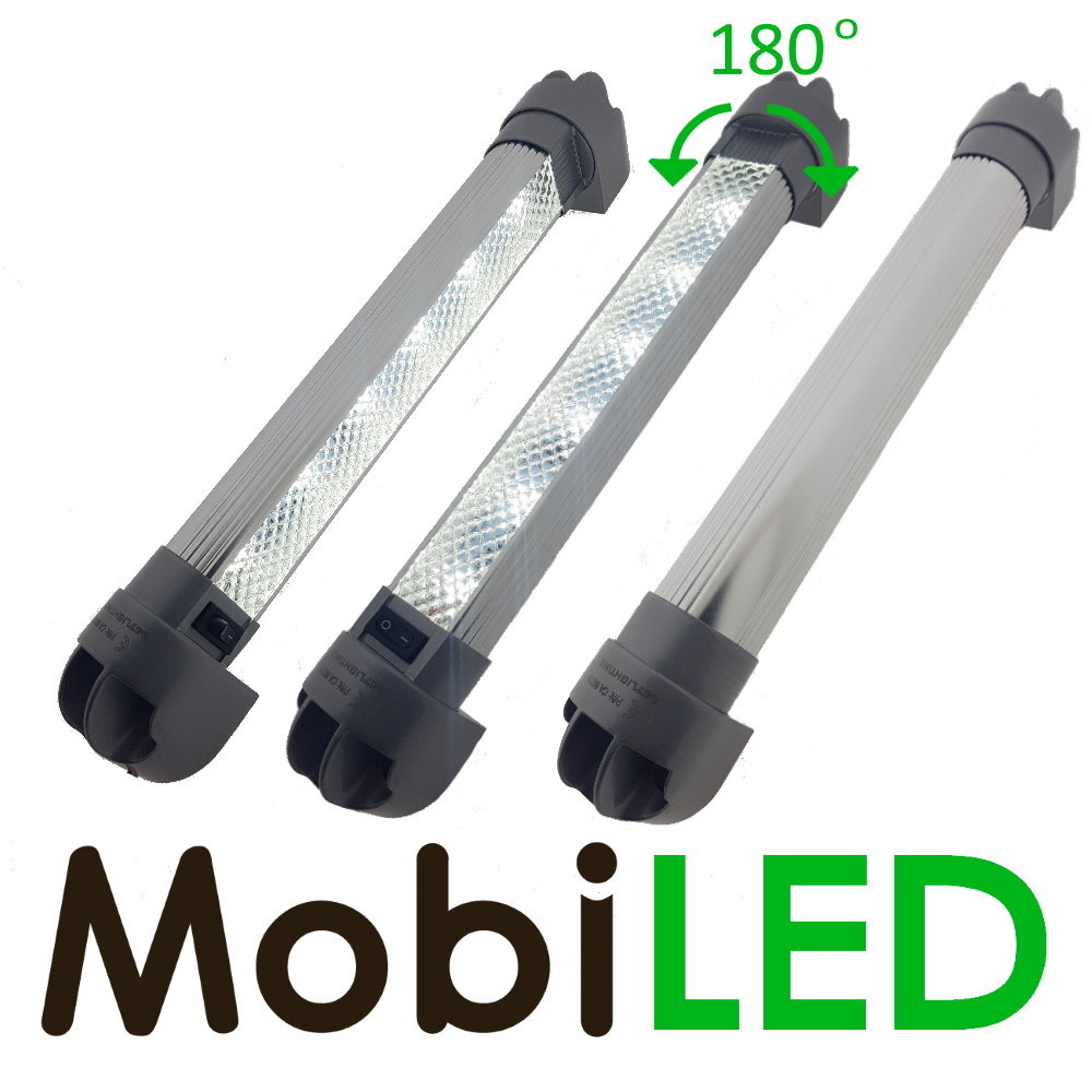 Luminaire d'intérieur inclinable en aluminium 327mm 12-24 volts Luminaire d'intérieur inclinable en aluminium 327mm 12-24 volts