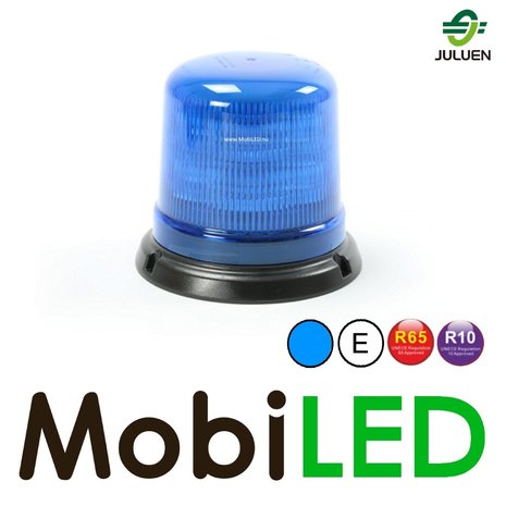 Juluen B14 Rotating beacon/Flasher 14 patterns blue fixed mounting 10-30 VDC R65