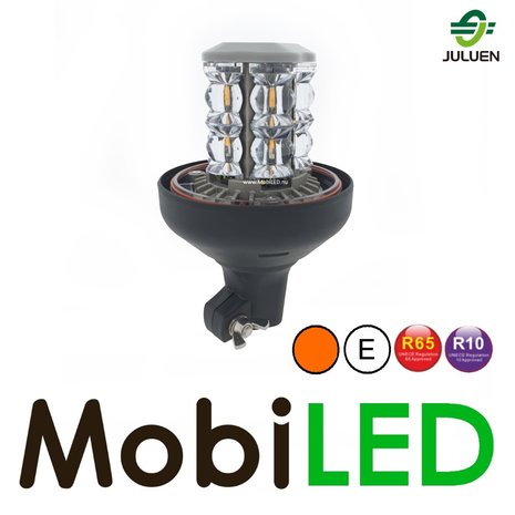 Juluen Juluen B14 Zwaailamp / flitslamp 14 patronen Amber DIN opsteek  10-30 VDC R65