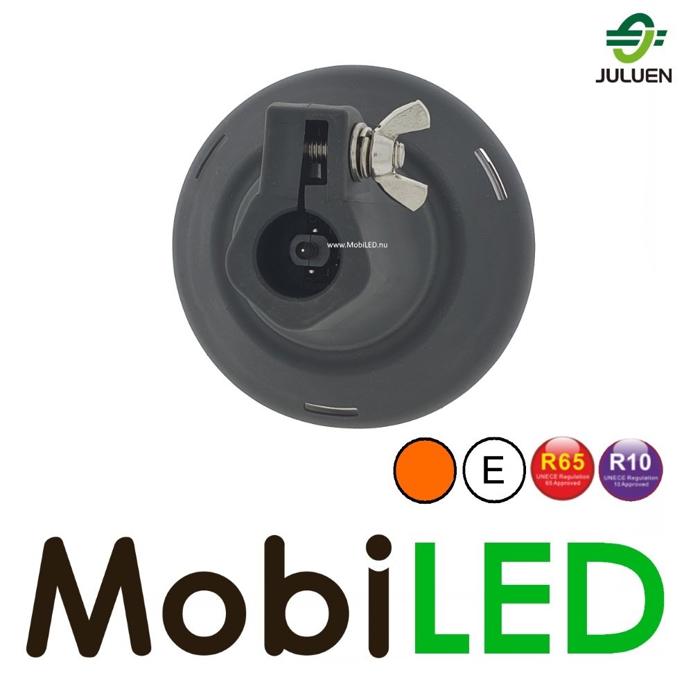 Juluen Juluen B14 Rotating beacon/flash lamp 14 patterns Amber DIN plug-in 10-30 VDC R65