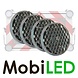Set flitsers plat model 200 mm met controlebox voor actieraam Set flitsers plat model 200 mm met controlebox voor actieraam