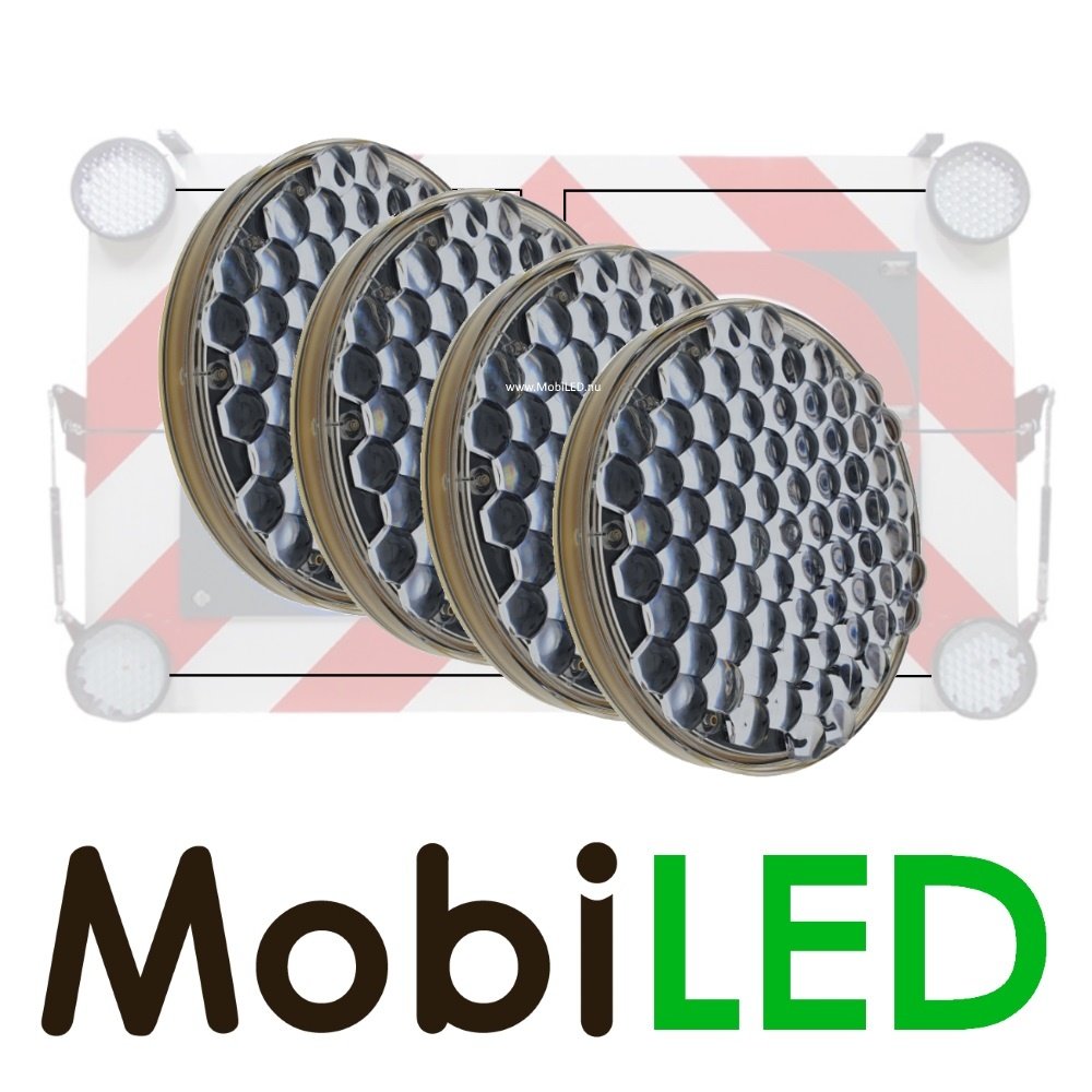 M-LED M-LED Set 4 Flitser 200mm  12-24 volt voor actieraam