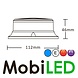 Lampe flash UFO 27 watts base magnétique lentille Bleue Lampe flash UFO 27 watts base magnétique lentille Bleue