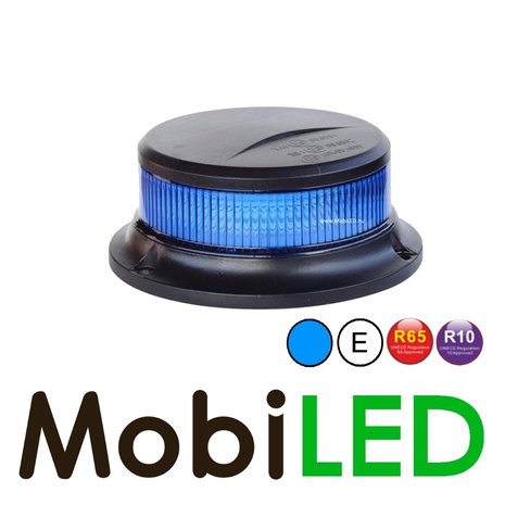 Lampe flasheur UFO 27 W base magnétique lentille bleue