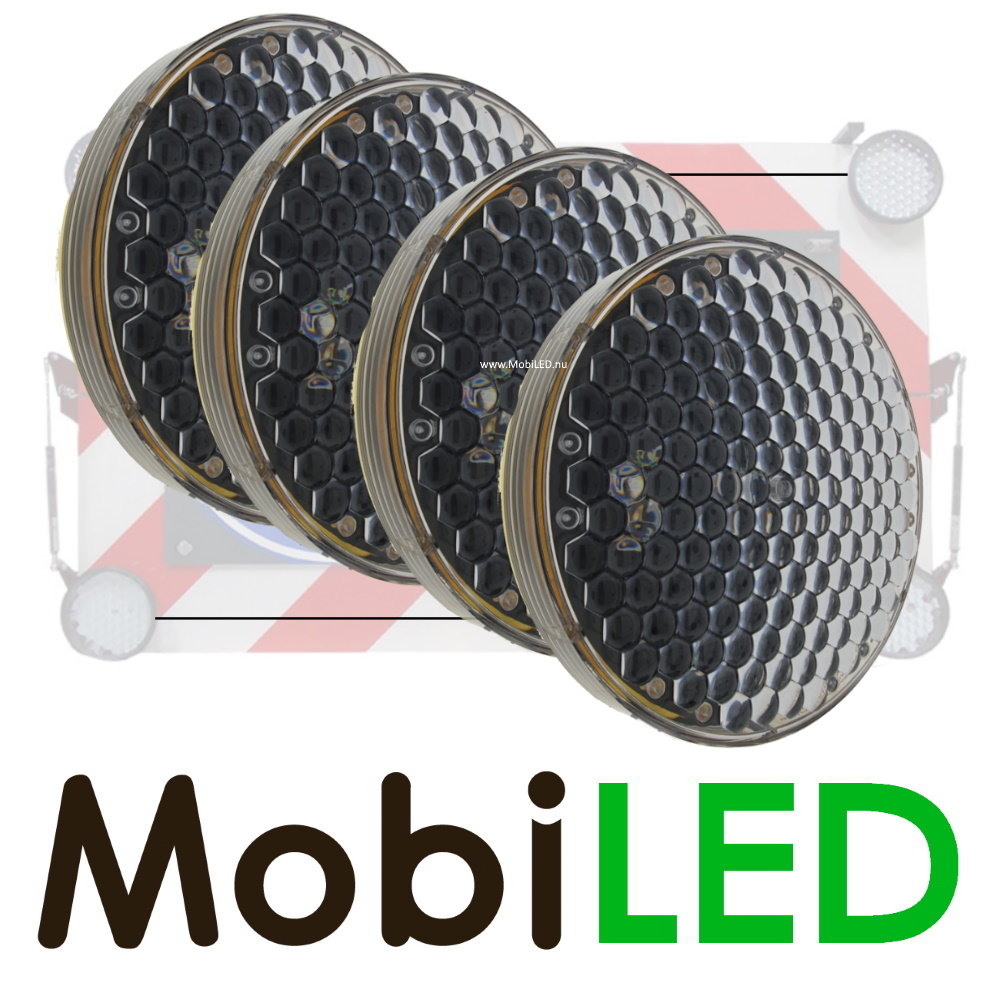 M-LED M-LED Ensemble de 4 clignotants 300 mm 12-24 volts pour cadre d'action