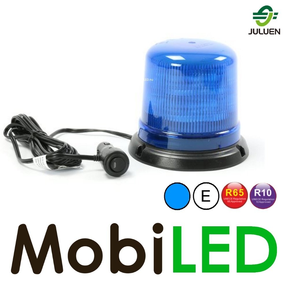 Juluen Juluen B14 Rotating beacon / flash lamp Blue 14 patterns magnet 10-30 VDC R65