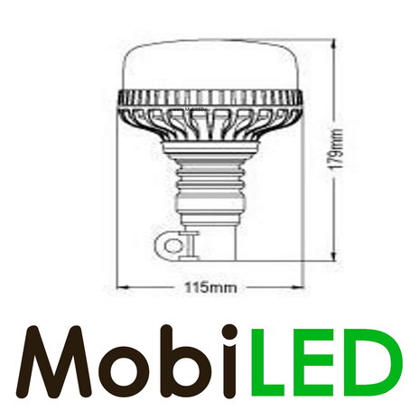 Compacte flitslamp flex DIN montage 24 watt E-keur Compacte flitslamp flex DIN montage 24 watt E-keur