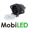 Plastic stekkerdoos 24 volt type S 7 pins Plastic stekkerdoos 24 volt type S 7 pins