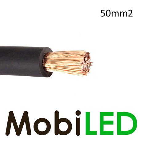 Battery cable 1x 50 mm² Black Battery cable 1x 50 mm² Black