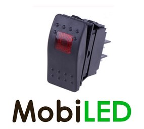 Interrupteur à bascule LED rouge 12 volts Interrupteur à bascule LED rouge 12 volts