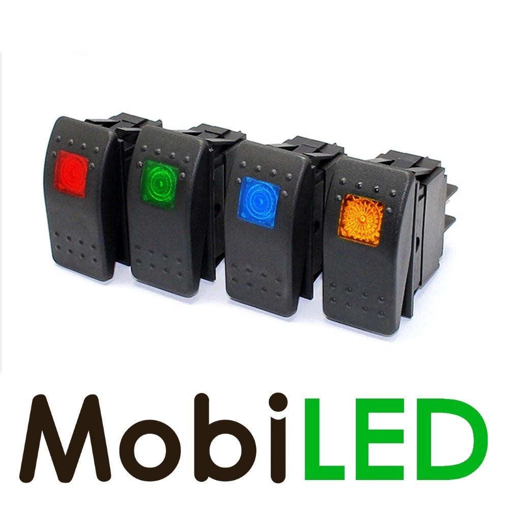 Interrupteur à bascule LED rouge 12 volts Interrupteur à bascule LED rouge 12 volts