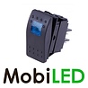 Rocker schakelaar led blauw  12 volt