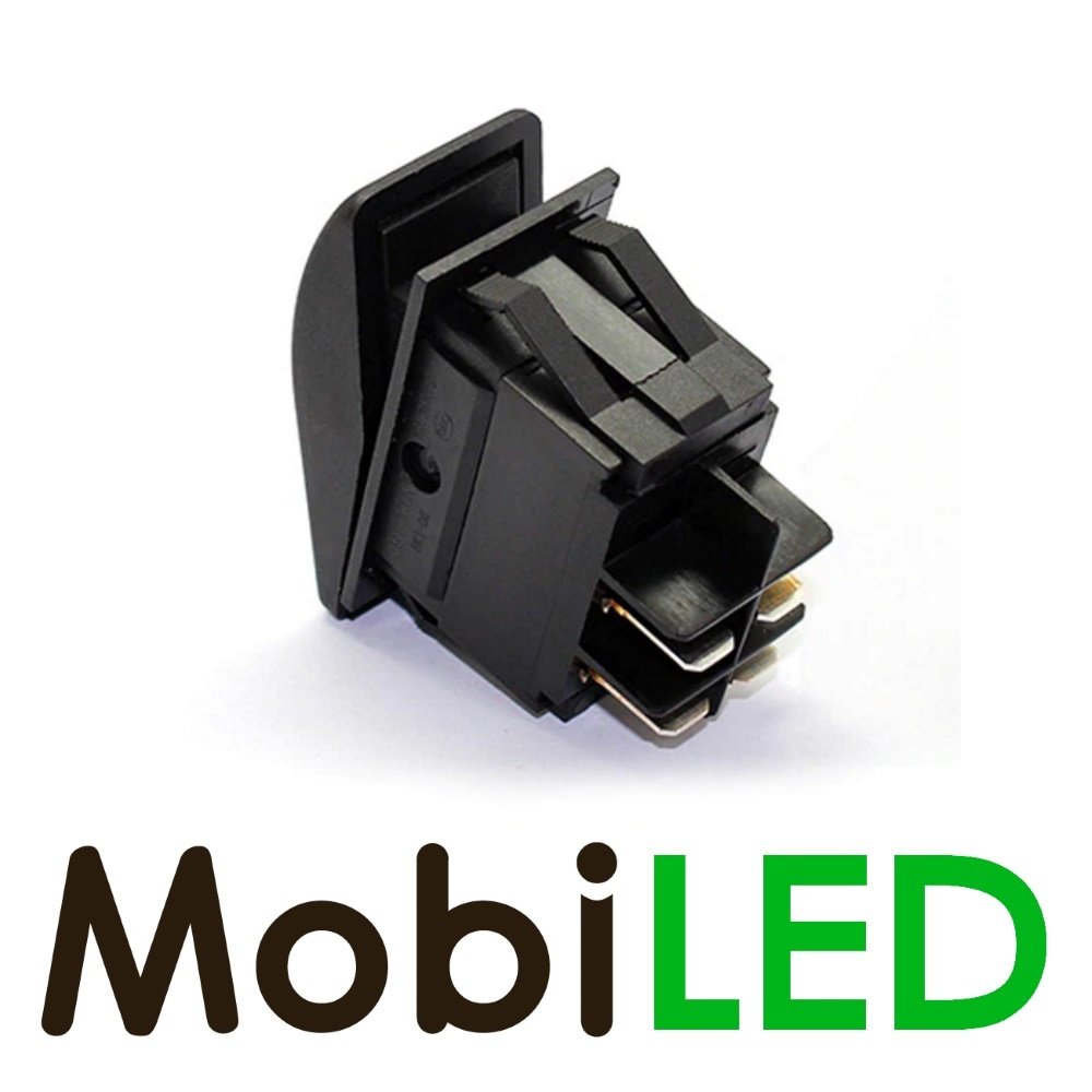 Rocker switch LED green 12 volts
