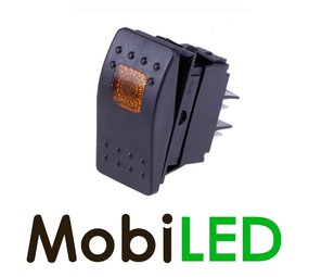 Interrupteur à bascule LED ambre 12 volts Interrupteur à bascule LED ambre 12 volts