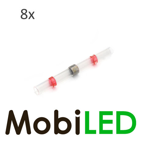 8x Cable connector with tin and heat shrink tubing 0.5-1.5 mm² 8x Cable connector with tin and heat shrink tubing 0.5-1.5 mm²