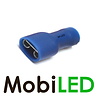 10x M-LED PVC Kabelschoen vrouw volledig geïsoleerd 1,5-2,5 mm² (6,3x0,8 mm) blauw 10x M-LED PVC Kabelschoen vrouw volledig geïsoleerd 1,5-2,5 mm² (6,3x0,8 mm) blauw